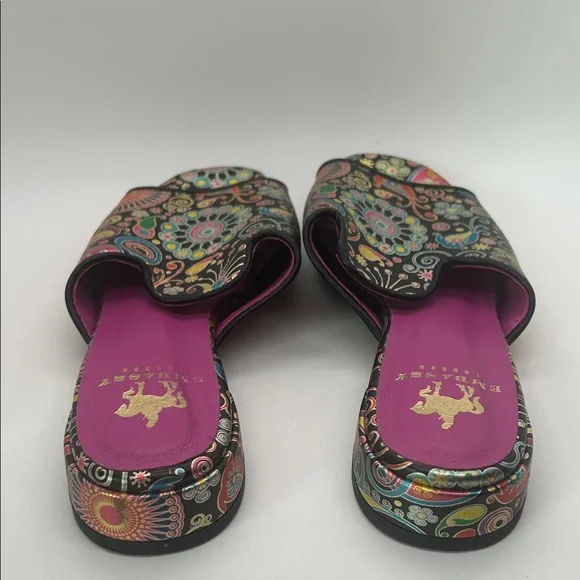 Embassy London Vivid Jewel Toned Mules Slides Sandals Shoes **Size 30/US 8**🌸🌸 - Picture 6 of 9